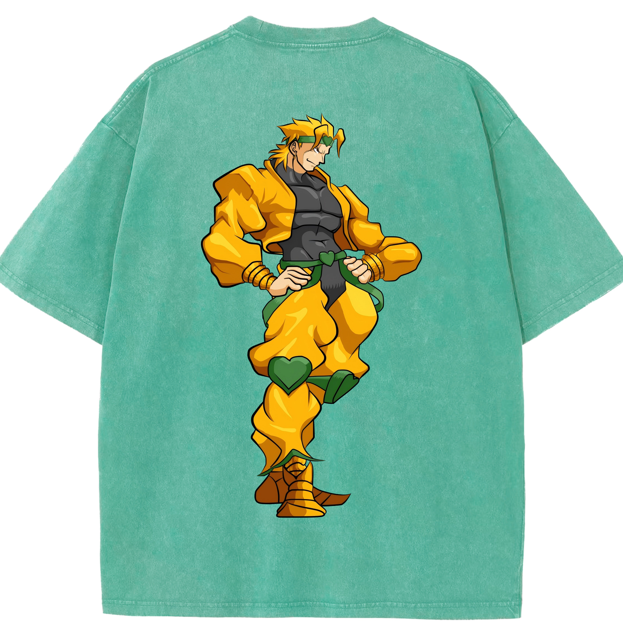 （画像用） ジョジョの奇妙な冒険 ディオ?ブランドー JoJo's Bizarre Adventure Dio Brando 綿100% ヴィンテージ風 半袖Tシャツ（背面プリント）